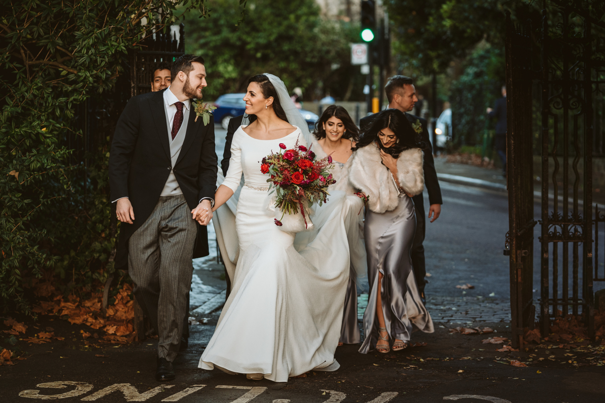 Fall head over heels for Stephanie and Jamie's Landmark Hotel London Wedding, captured by Beziique, their chosen Greek London wedding photographer