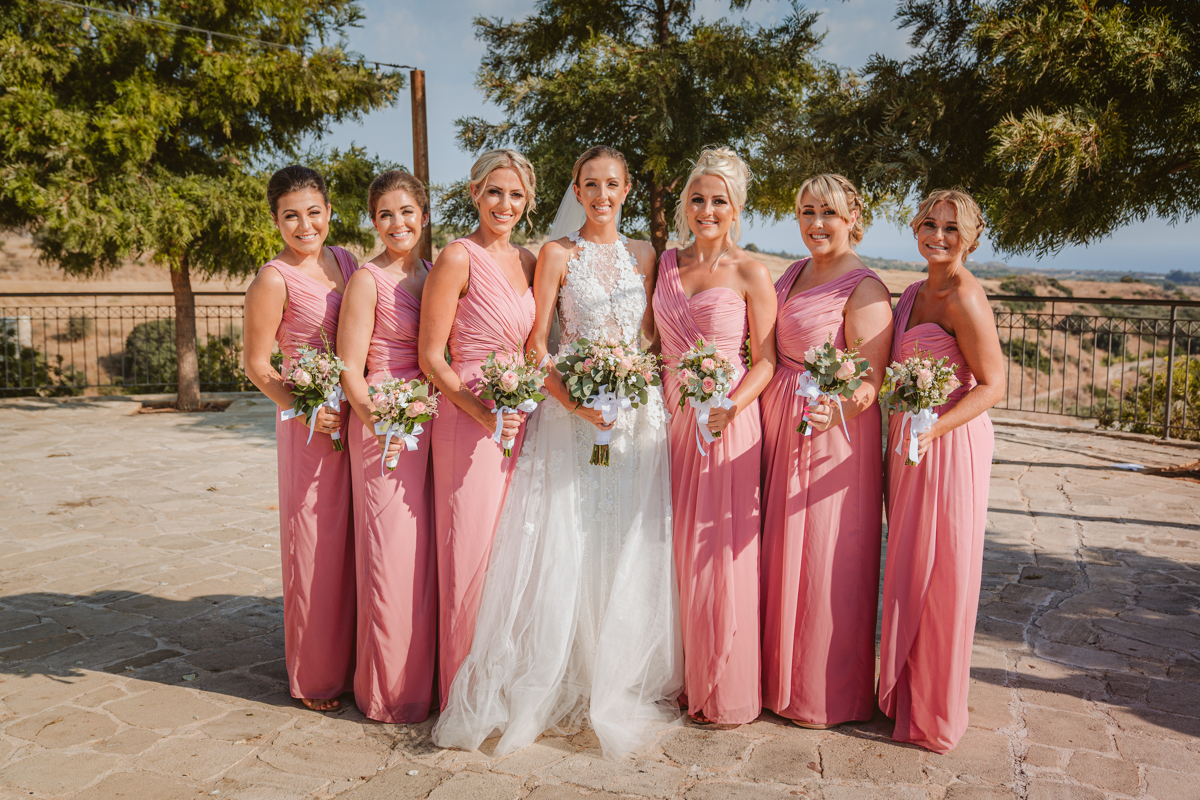 Get a sneak peek at Charlene and Ben's beautiful blush pink Liopetro wedding in Cyprus, captured by Beziique, their creative Kouklia wedding photographers.